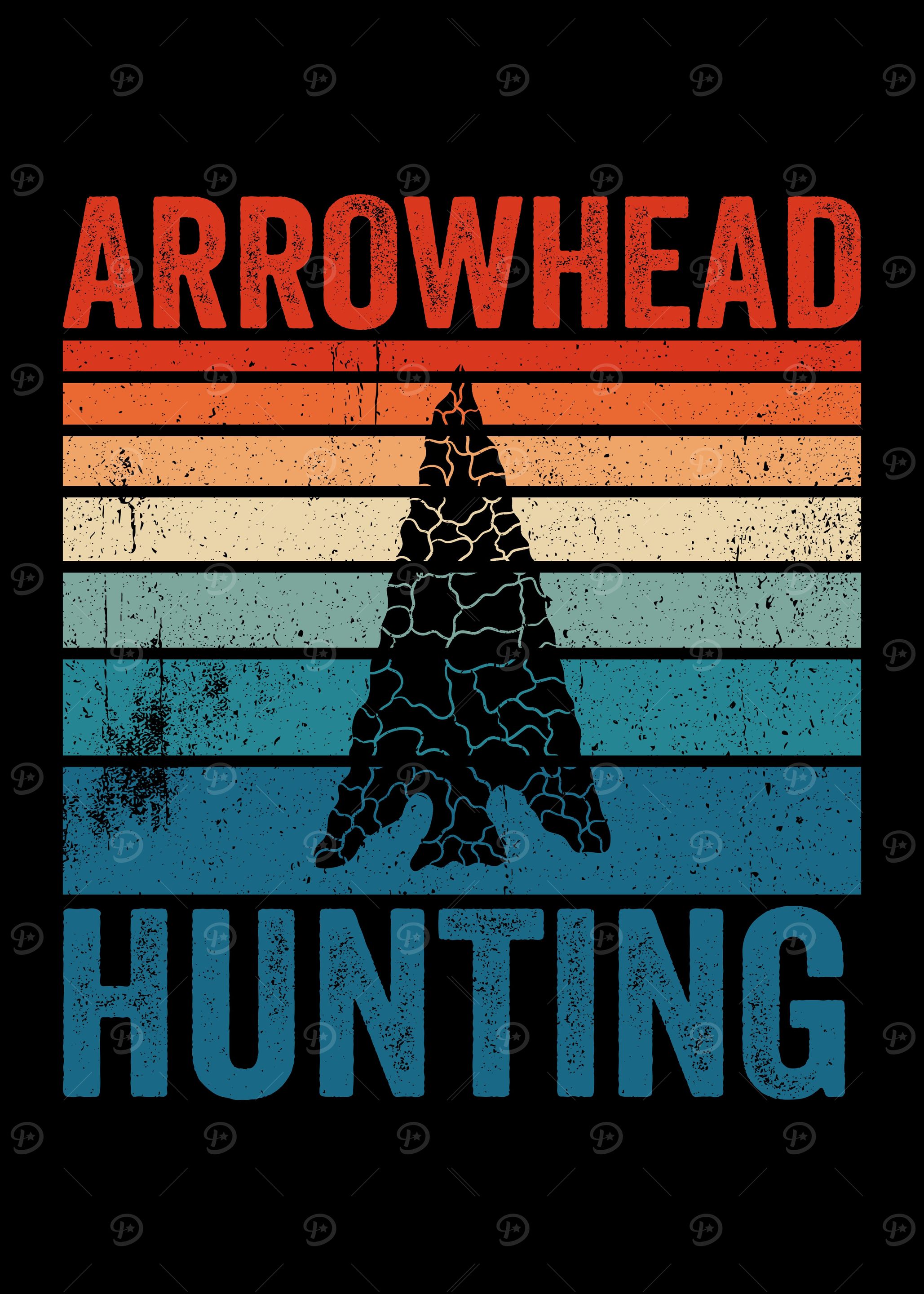 Arrowheads Hunting Retro