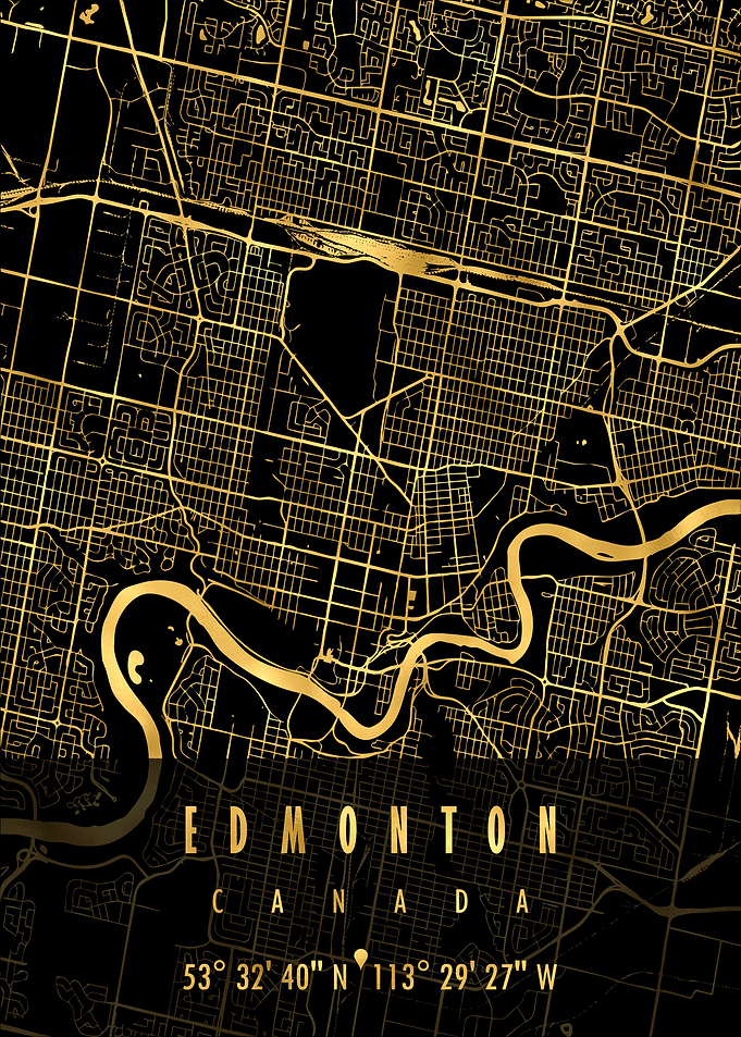 EDMONTON MAP CANADA