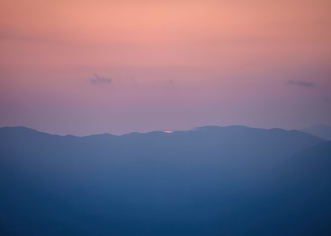 Sunset pastel panorama mou