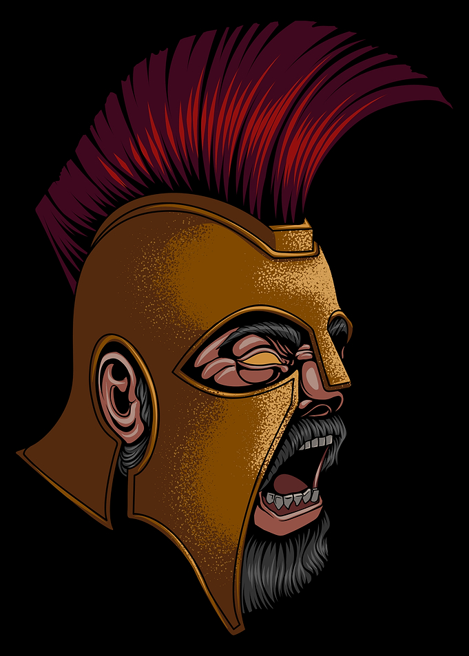 Spartan Helmet Rage War