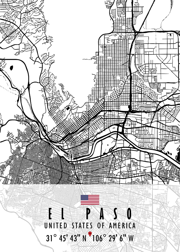 EL PASO MAP USA