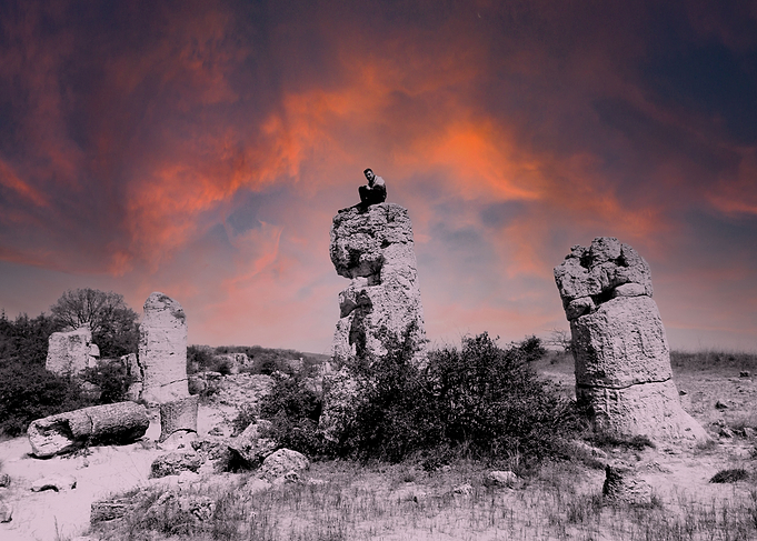 landscape and sunset