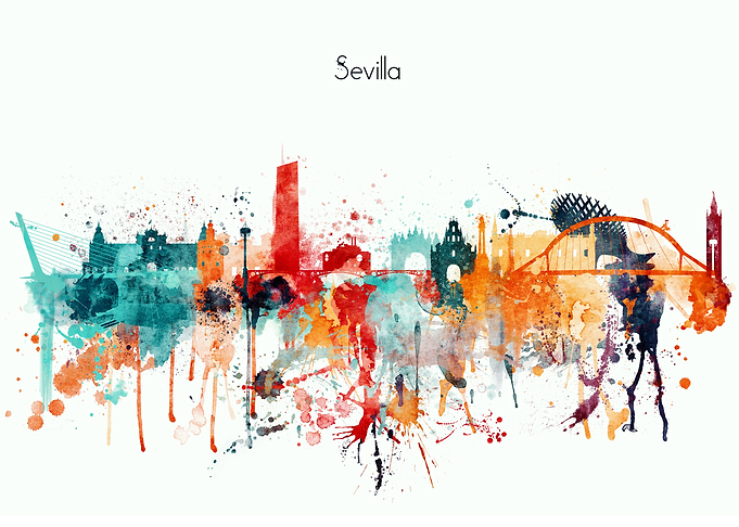 SevilleSkyli Spain Skyline