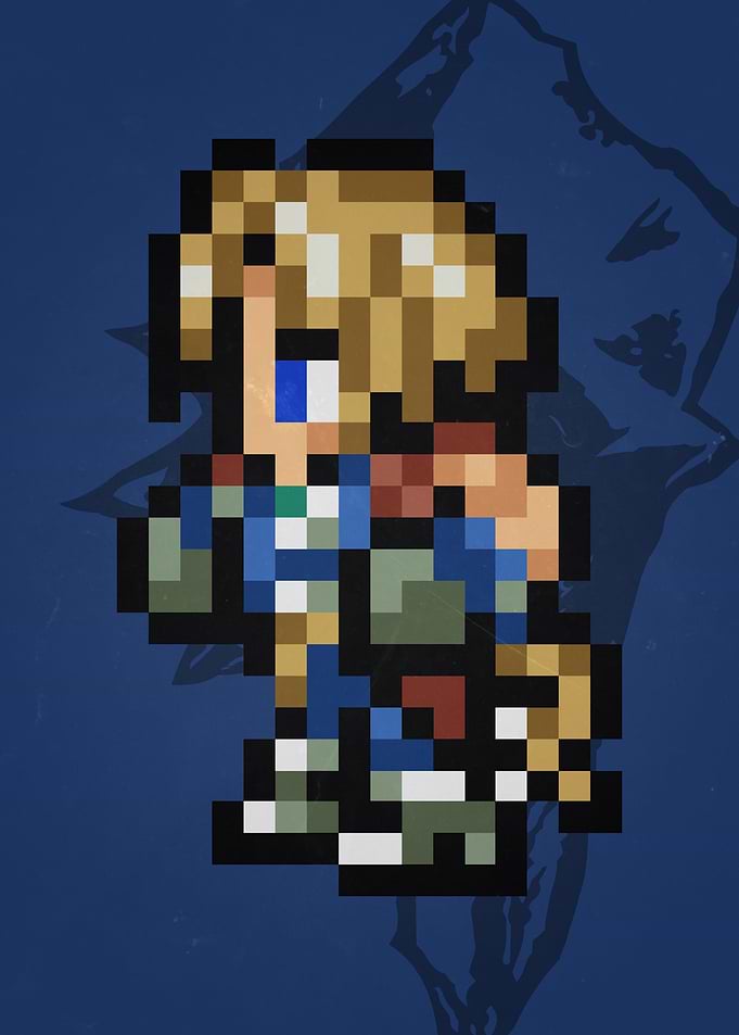 FF IX Zidane Pixel Sprite