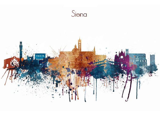 Siena Italy Skyline