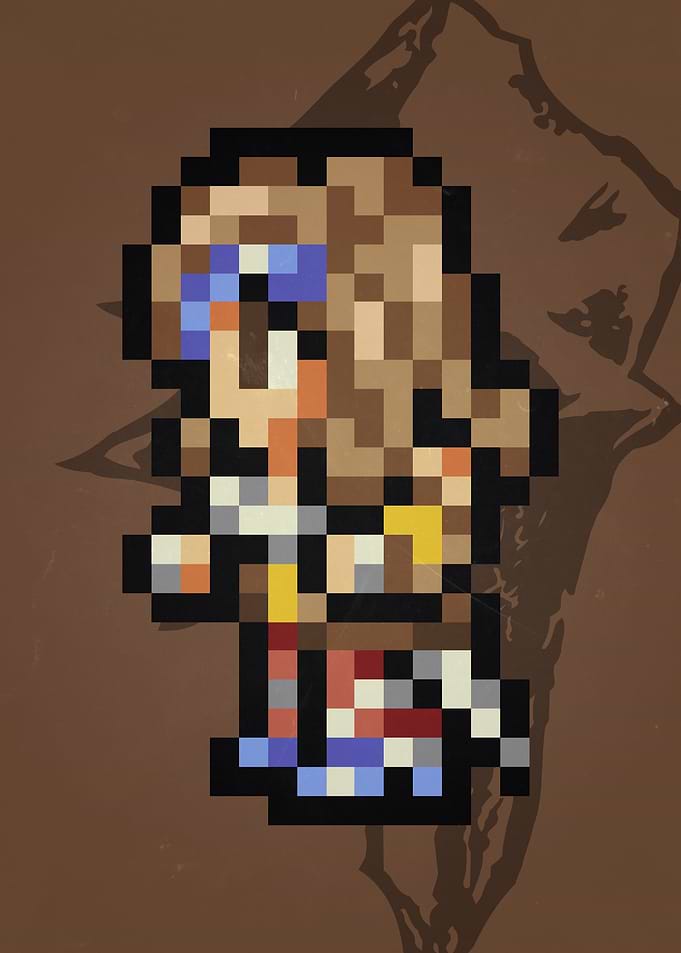 FF IX Beatrix Pixel Sprite