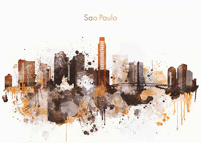 Sao Paulo Brown Skyline
