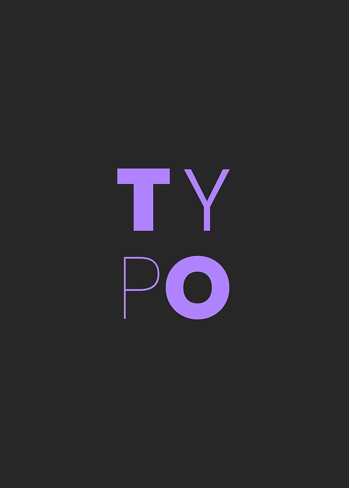 t y p o