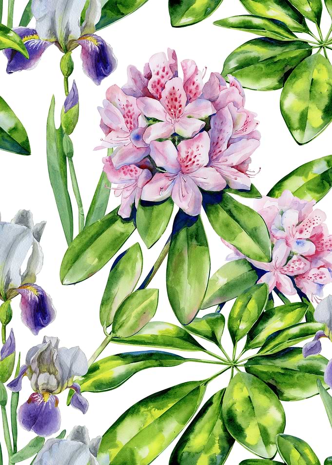 Watercolor Tropical Pat 19