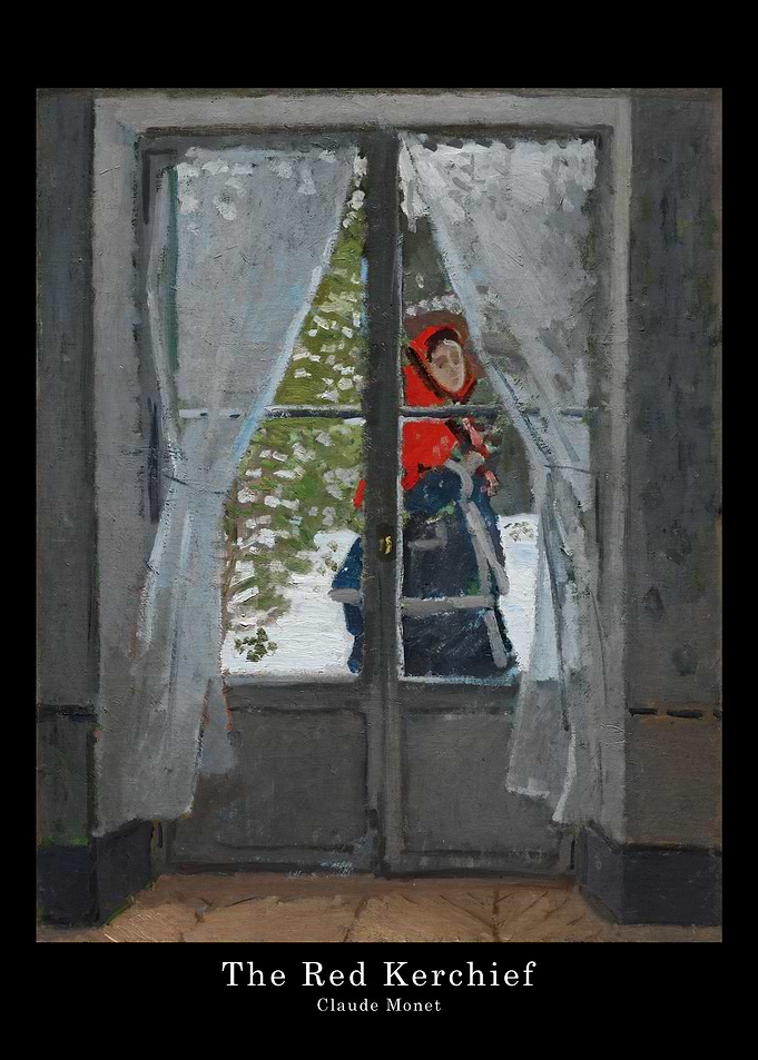 MONET The Red Kerchief
