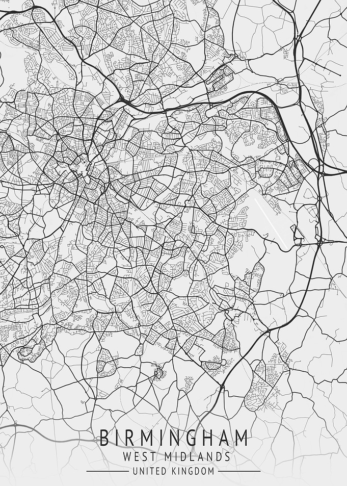 Birmingham England Map