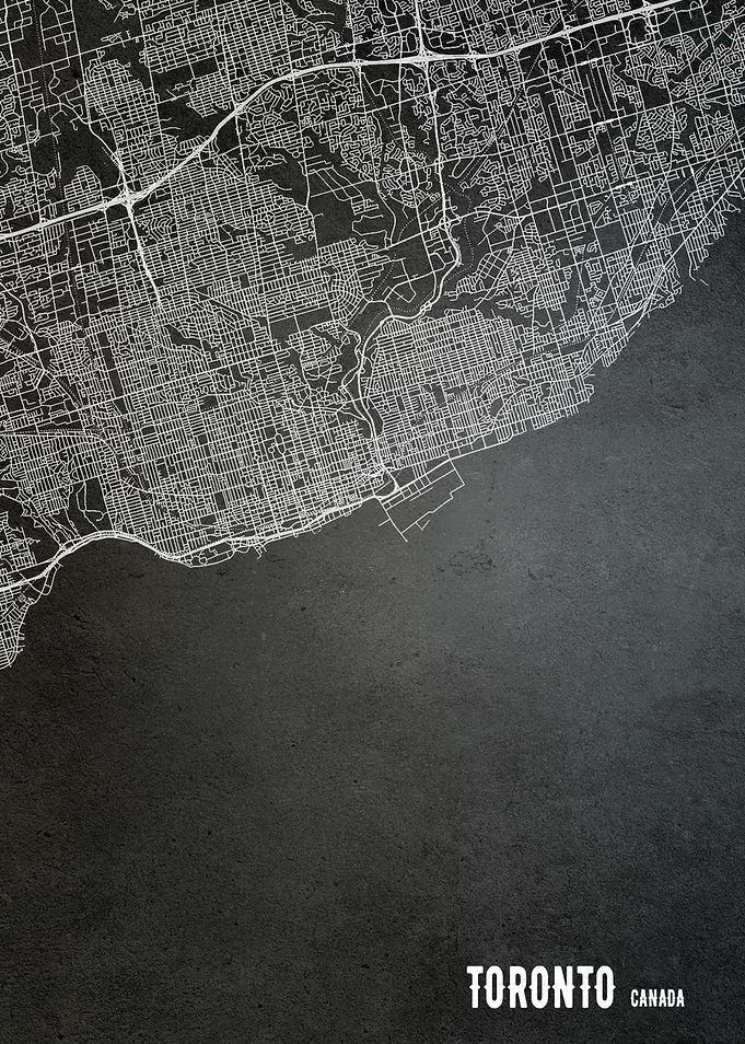 Toronto Canada city map