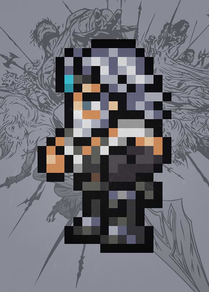 FF XIV Cid Pixel Sprite