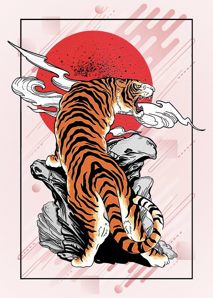 Tiger Traditional Art