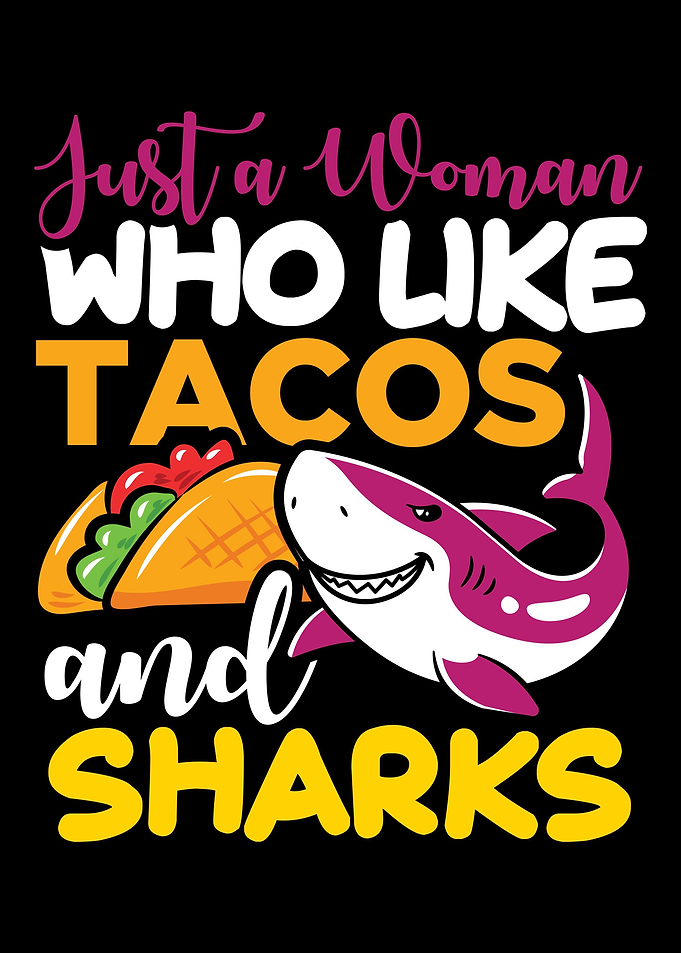 Taco woman shark
