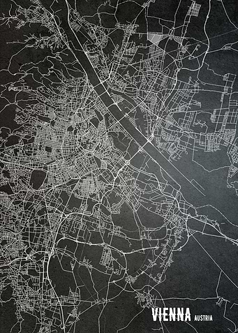 Vienna Austria city map