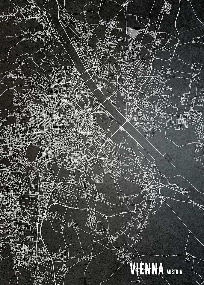 Vienna Austria city map