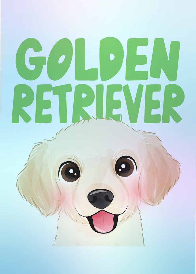 Cute lil golden retriever
