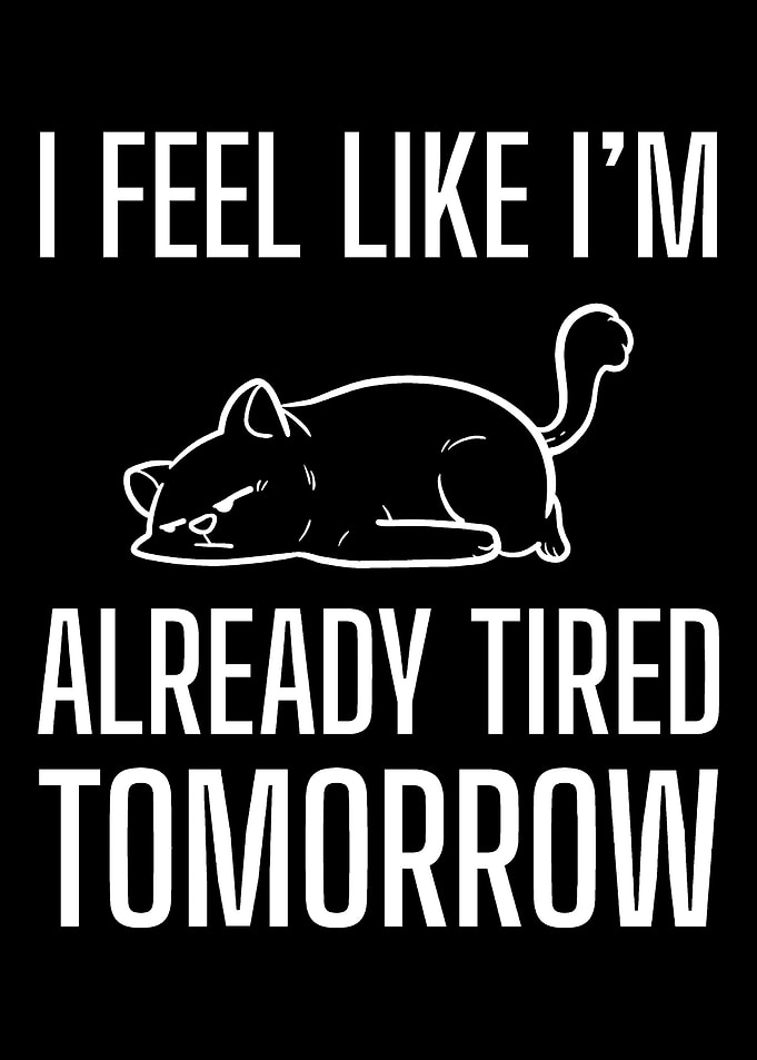 Already tired Lazy Person