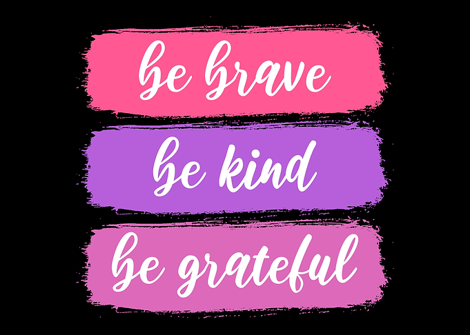 Brave kind grateful Kind P