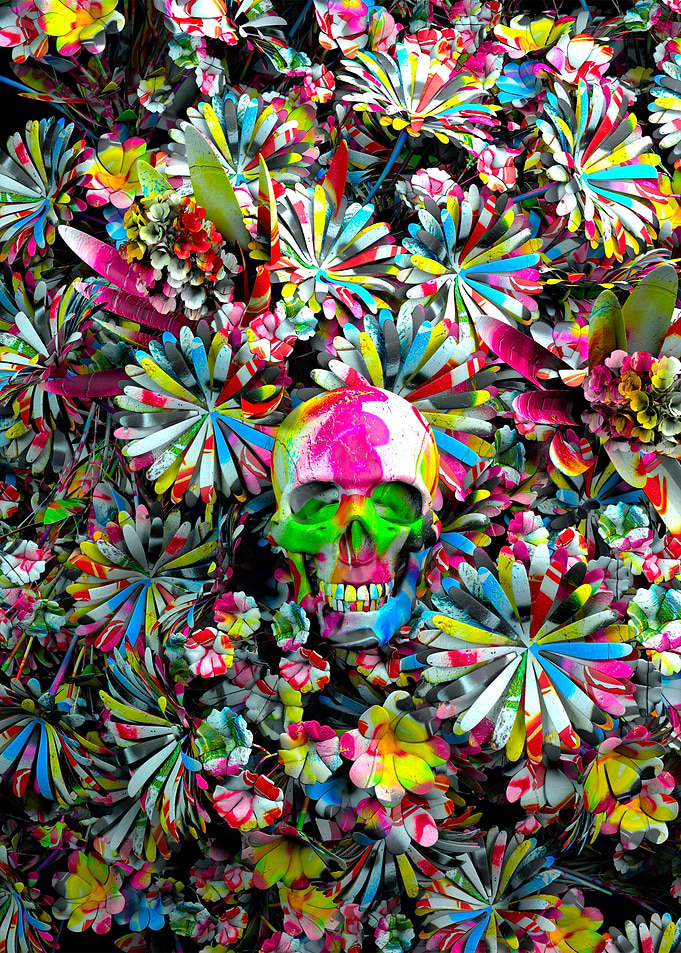 Colored Skull