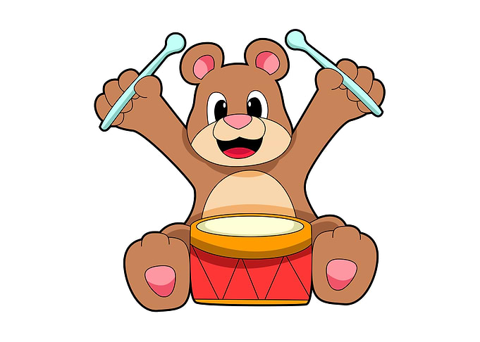 Bear Music Drum