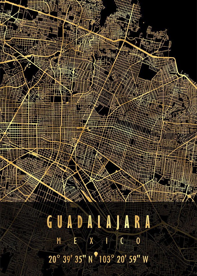GUADALAJARA MAP MEXICO