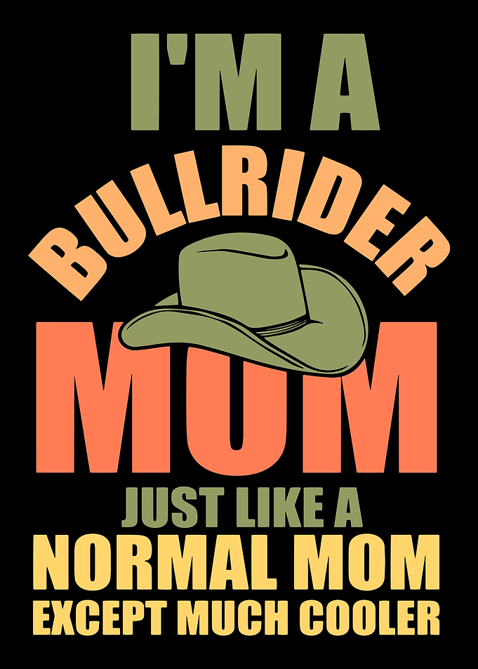 bull riding rodeo mom moth