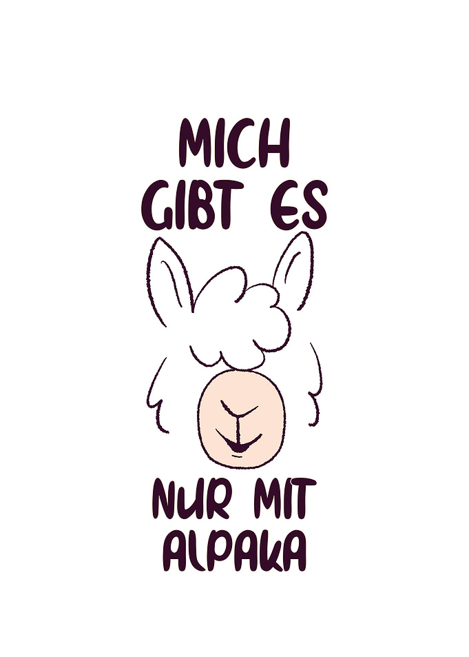 Nur mit Alpaka