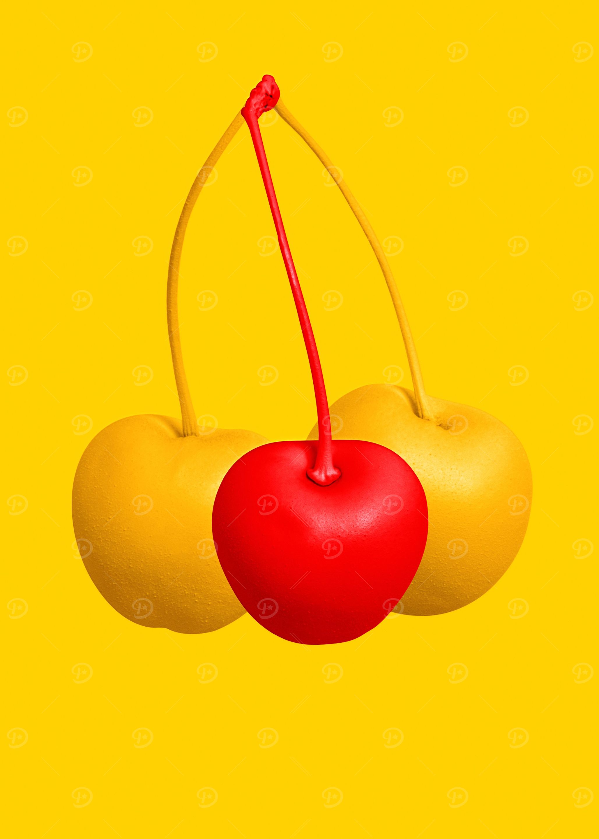 Three cherry