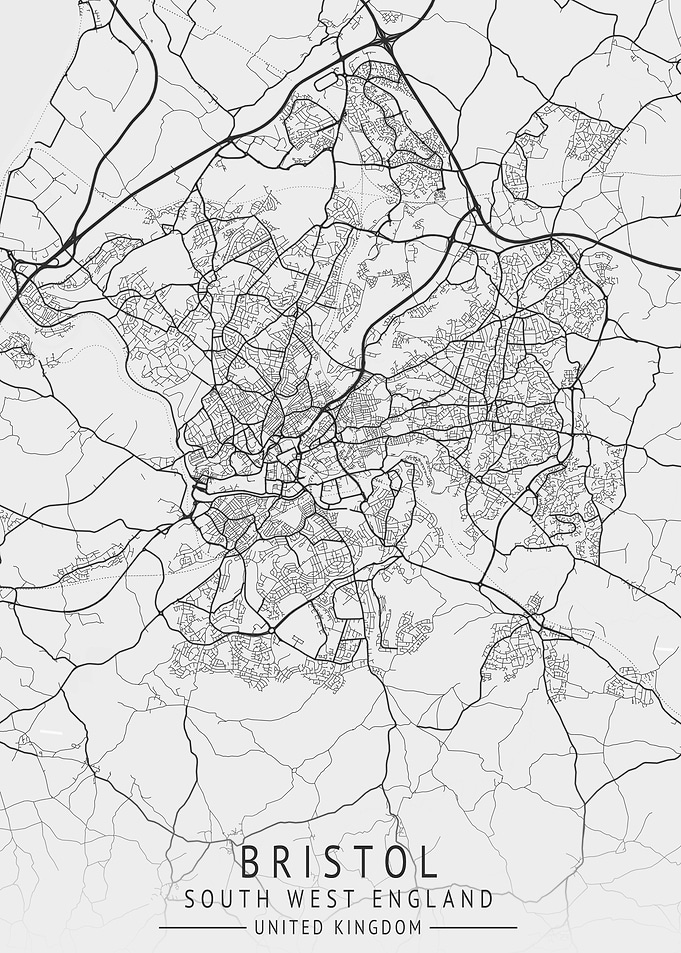 Bristol England City Map