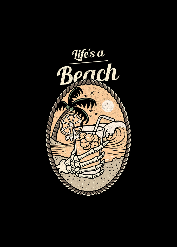 Skeleton Lifes A Beach