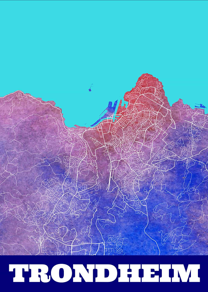 Trondheim Norway City Map