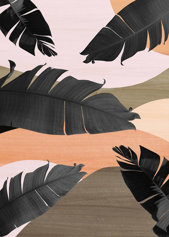 Banana Leaves Abstract 1