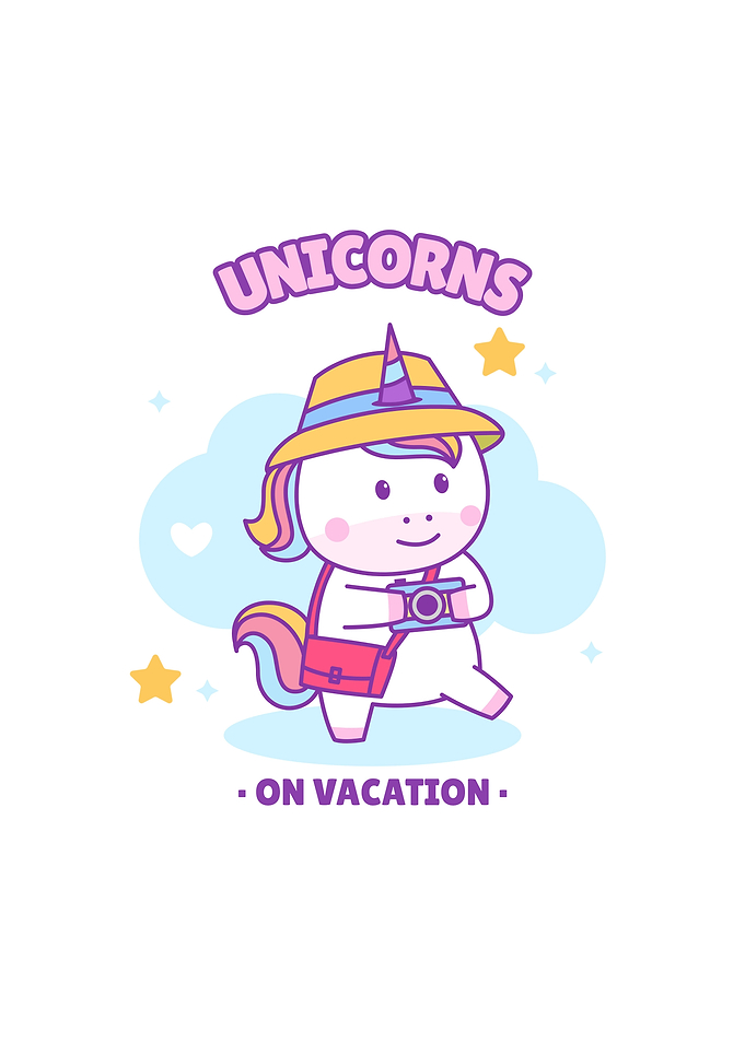 Unicorns On Vacation