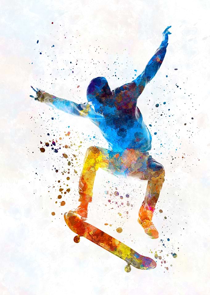 Man skateboard