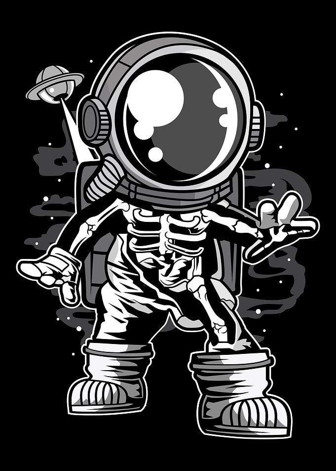 Astronaut Space X Ray