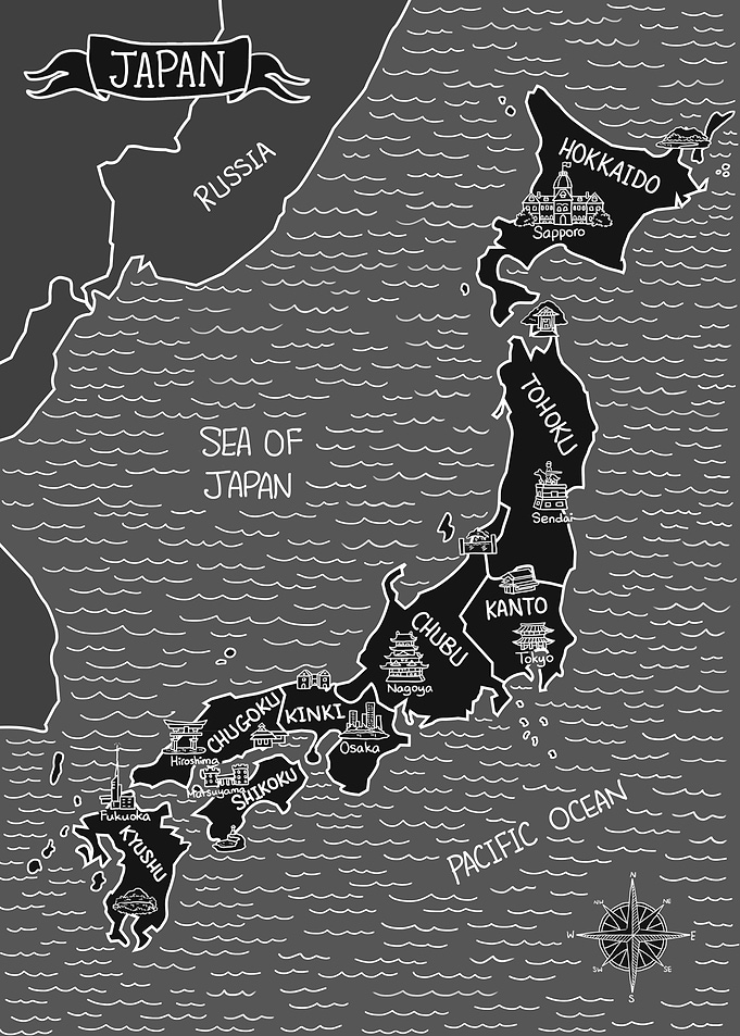 Dark Map of Japan
