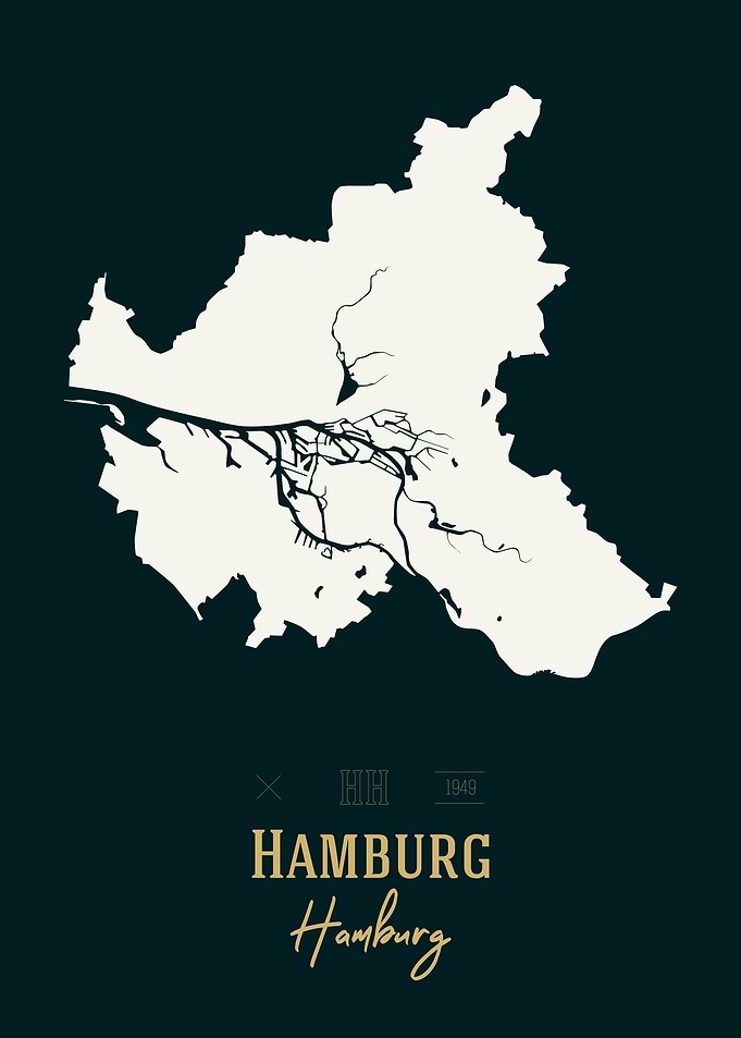 Hamburg Map Deutschland