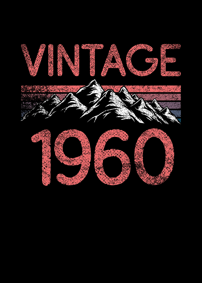 Birthday mountain Vintage
