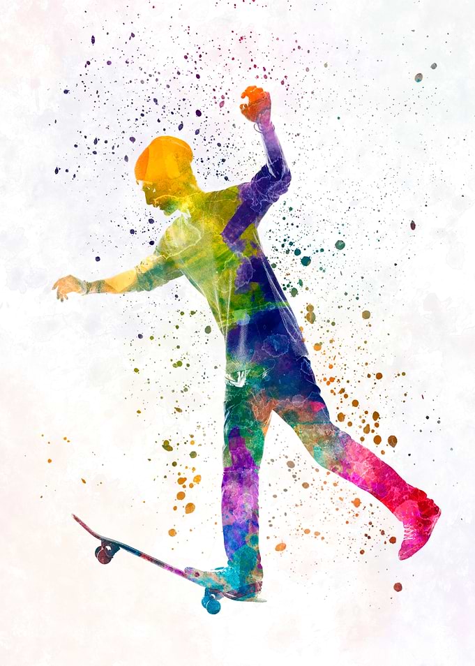Man skateboard