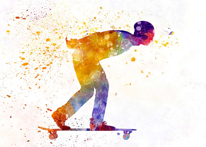 Man skateboard