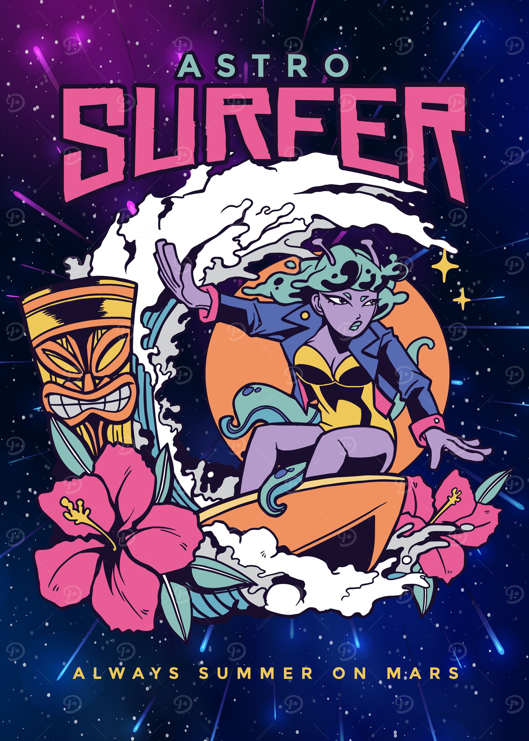 Astro Alien Surfer
