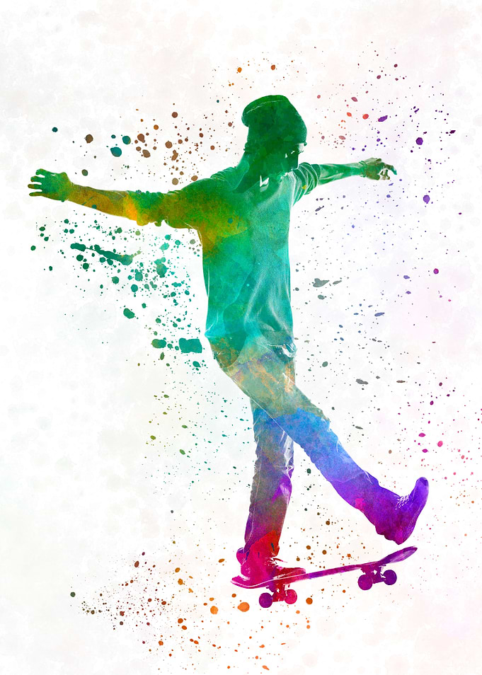 Man skateboard