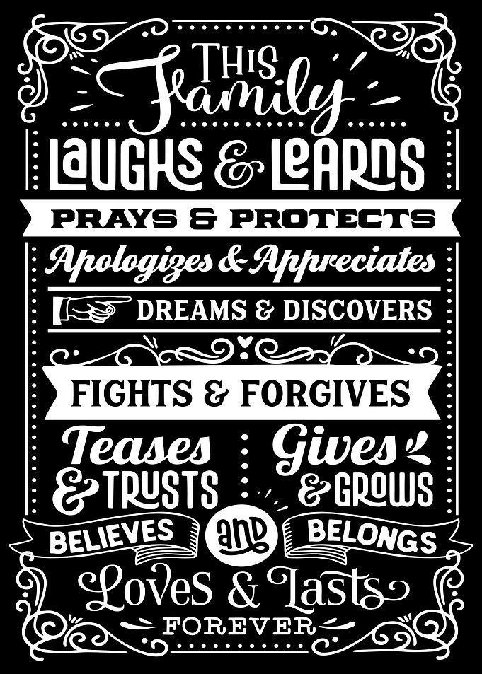 This Family Black White