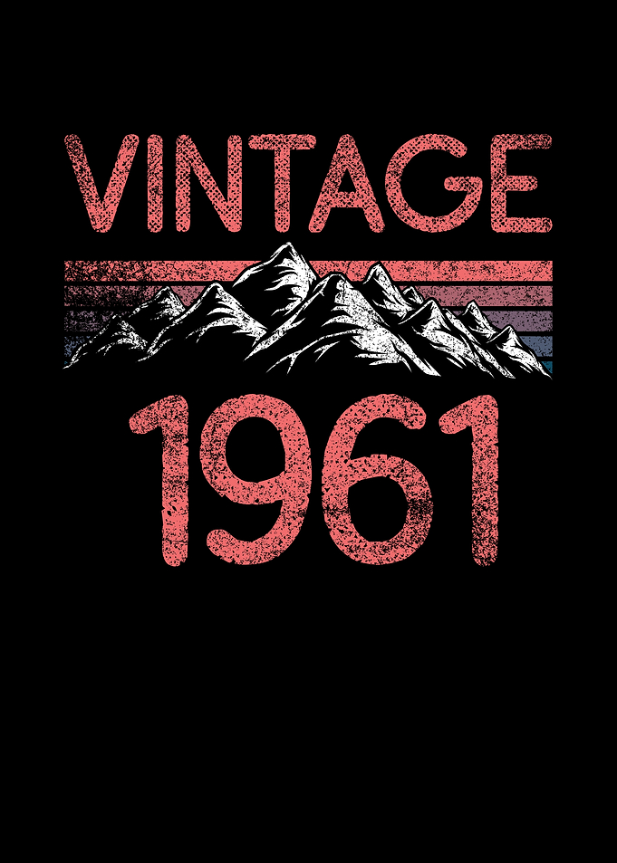 Birthday mountain Vintage
