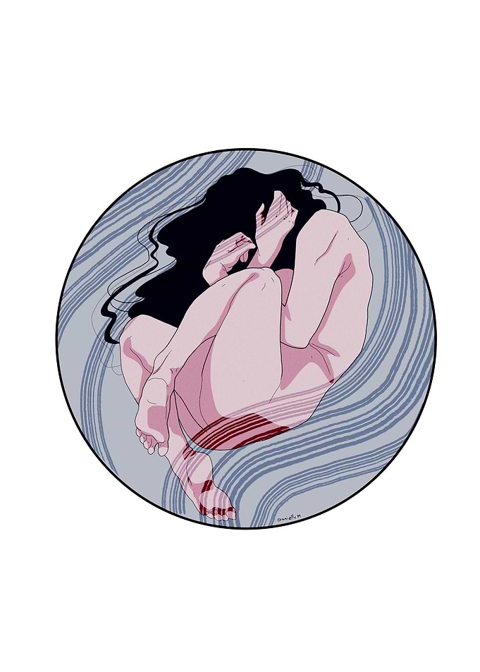 The crying woman