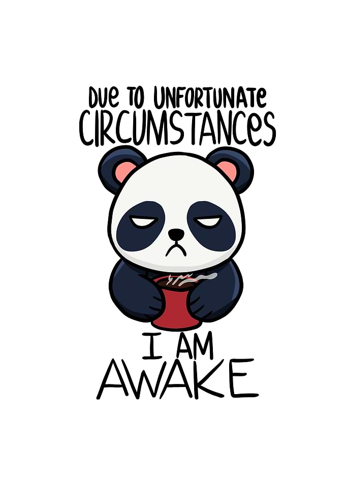 Funny Morning Panda Gift