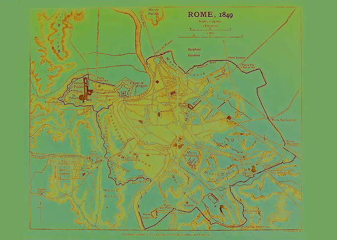 old map of rome