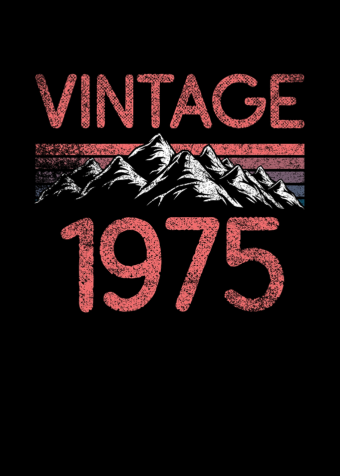 Birthday mountain Vintage